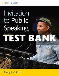 invitation to public speaking national geographic edition 6th edition griffin test bank