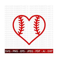 baseball softball heart svg, baseball heart svg, softball heart svg, sports svg, baseball svg, softball svg, cut file fo