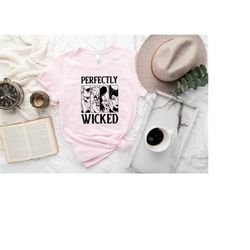perfectly wicked shirt, halloween women  witch shirt, halloween girl's shirt, disney witch shirt, funny halloween te, ha