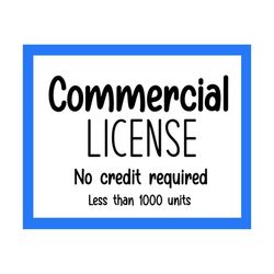 commercial license for all designs