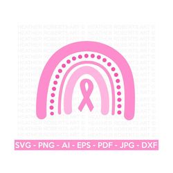 breast cancer awareness rainbow svg, cancer svg, breast cancer svg, awareness ribbon svg, pink ribbon svg, stay strong s