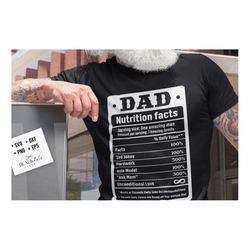 dad nutrition facts svg, father's day svg, funny dad svg, birthday dad svg, dad svg, vintage birthday svg