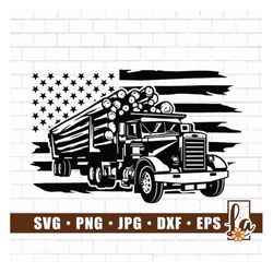 us logging truck svg | truck driver svg | logging truck clipart | logging truck shirt | truck svg | logging truck png |