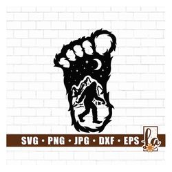 Bigfoot SVG | Big Foot SVG | Mountain Svg | Wild Monster Svg | Sasquatch svg | Big Foot Svg Cut Files for Cricut | Png J