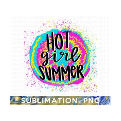 hot girl summer sublimation, beach babe, beach designs, summer png, girl summer shirt png, mom shirt png, tie dye design