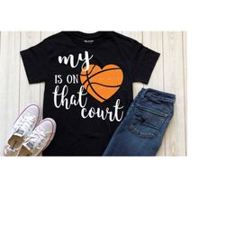 basketball mom svg, basketball svg, proud mama svg, my heart is on that court svg, proud mom, instant download, basketba