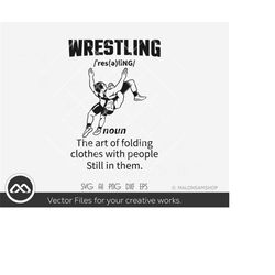 Wrestling SVG Wrestling noun the art of folding - wrestling svg, wrestler svg, wrestle svg, silhouette, cut file, png