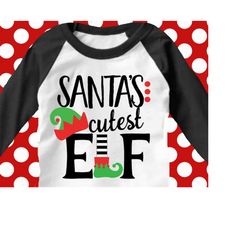 santa's cutest elf svg, santa svg, elf svg, dxf, eps, santas cutest elf, kids svg, elf ideas, svg, elf shirt, elf dxf, i
