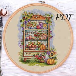 cross stitch pattern pdf harvest cross stitch pattern pdf design for embroidery