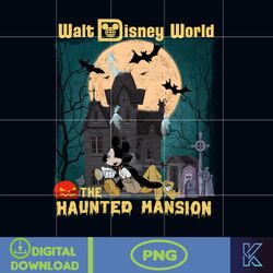 haunted mansion png, mickey minnie haunted mansion png, mickeys not so scary, spooky halloween, halloween png (22)