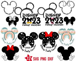 disney vacation 2023 svg, mickey and friends svg, vacay mode svg, magical kingdom svg, disney family trip svg