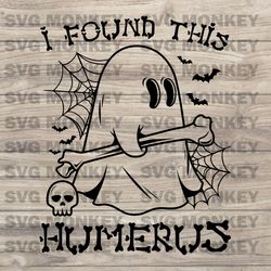 Hallow found this humerus, dad jokes, Funny Halloween Spooky Ghost, Spooky Season, Retro Halloween SVG EPS DXF PNG