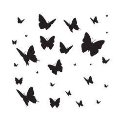 butterflies svg, png, jpg files. butterflies silhouette. butterflies bundle. butterflies set. digital download.