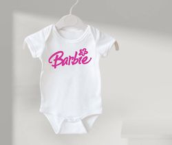 barbie barbie onesie, barbie barbie bodysuit, barbie shirt, cute barbie girl onesie, newborn gift, barbie shower gift, b