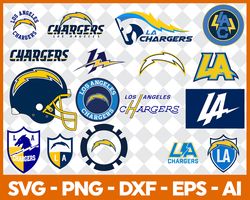 los angeles chargers svg , football team svg, cricut, digital download ,team nfl svg 18