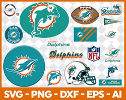 miami dolphins svg , football team svg, cricut, digital download ,team nfl svg 20