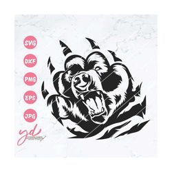 bear scratch svg | bear svg | bear logo svg | grizzly bear svg | animal claws svg | bear claw svg | bear paw svg | wild