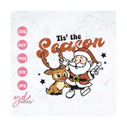 tis the season christmas svg png | santa claus svg | christmas svg png sublimation | reindeer svg | deer svg | merry chr