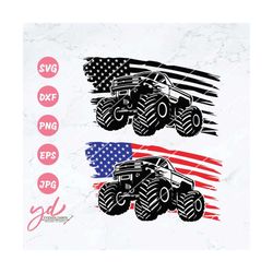 usa monster truck svg | monster truck clipart | truck svg | extreme vehicle | us monster truck shirt | off road vehicle