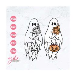 floral ghost svg | cute ghost svg | halloween ghost svg | ghost with flowers svg | boo ghost | ghosts svg | ghost shirt