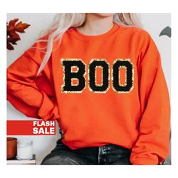 Boo Halloween Sweatshirt, Halloween Sweater, Halloween Crewneck, Halloween Shirts for Women