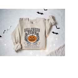 halloweentown university sweatshirt, halloween town est 1998 sweatshirt, fall sweatshirt, pumpkin shirt, womens hallowee