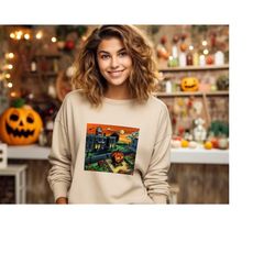 halloweentown  sweatshirt, halloweentown shirt, retro halloweentown sweatshirt, vintage halloween sweatshirt, cute hallo
