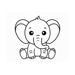 baby elephant svg animal svg baby shower svg cute elephant svg files for cricut animal silhouette sweet elephant svg dig
