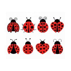 ladybug svg bundle ladybug clipart ladybug files for cricut ladybug png ladybug cut file silhouette instant download