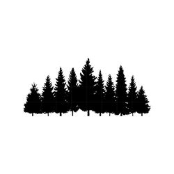 pine trees svg forest svg tree line png pine tree silhouette trees vector trees clipart pine tree svg file for cricut di