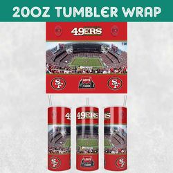 49ers stadium tumbler wrap, san francisco 49ers stadiums tumbler wrap, football stadiums tumbler wrap, nfl tumbler