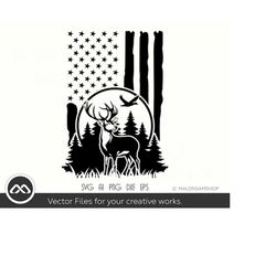 deer hunting svg american flag - hunting svg, deer svg, deer hunting svg, hunting cut file for lovers