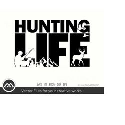 cool deer hunting svg hunting life - deer hunter svg, deer hunting svg, easter svg, hunt svg, clipart, png