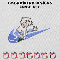 killua nike embroidery design, hxh embroidery, nike design, embroidery file, embroidery shirt, digital download