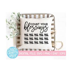 count your blessings svg, fall cut file, thanksgiving design, christian sign saying, religious shirt quote, dxf eps png,