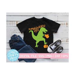 pumpkin dinosaur svg, fall cut file, autumn t-rex design, cute kid svg, baby halloween design, thanksgiving, dxf eps png