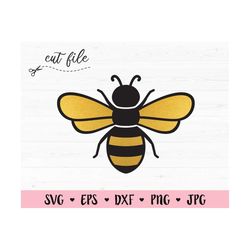 bee svg cut file bumble bee cutting file cute honey bee svg honeybee spring summer animal silhouette cricut vinyl decal