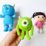 crochet monsters mike,amigurumi pattern,monster mike amigurumi, easy crochet,tools,easy crochet,amigurumi pdf in english