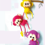 monkey,amigurumi,pattern,little,monkey,keychain,pdf amigurumi crochet