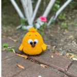 crochet yellow bird pattern, amigurumi bird pattern, crochet chicken pattern, crochet bird rattle pattern