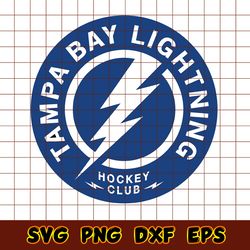 tampa bay lightning circle logo svg, tampa bay lightning svg, nhl svg, hockey team svg, sport svg, instant download