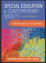 special education in contemporary society: an introduction to exceptionality 7th edition