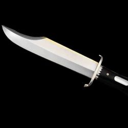 iron mistress bowie knife mirror polish blade hunting knife survival d2 steel