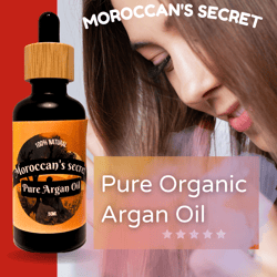 moroccan's secret pure argan oil - liquid gold for skin, hair, and nails