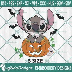 pumpkin sitch and zero embroidery designs, stitch and zero embroidery designs, halloween embroidery designs