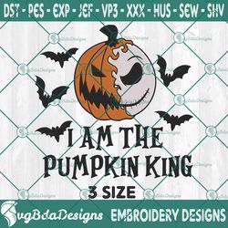 i am the pumpkin king embroidery designs, jack x pumpkin embroidery designs, halloween embroidery designs