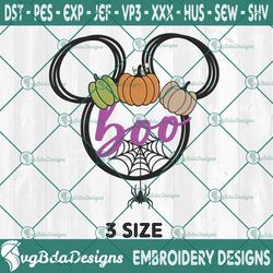 boo mickey head  embroidery designs, mickey mouse disney embroidery designs, halloween embroidery designs