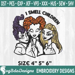 i smell children embroidery designs, sanderson sisters embroidery designs, halloween embroidery designs, hocus pocus