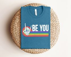 be you skeleton rainbow shirt, rainbow be you shirt, lgbt shirt, lgbt shirt for gift,pride gift, pride celebration shirt