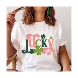 lucky svg, st patricks day svg, st. patrick's day png, t-shirt designs, silhouette svg, lucky png, sublimation designs,